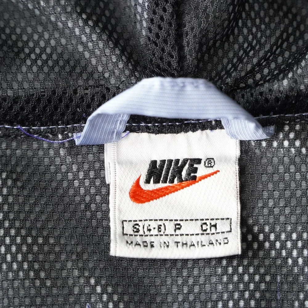 Vintage Nike 90's Quarter Zip Windbreaker Hooded Small‎